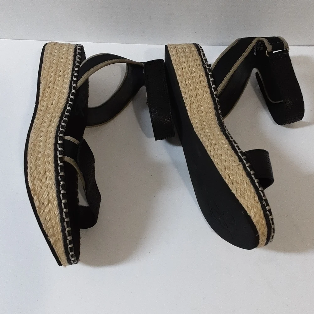 OTBT Reflector espadrilles Women's Black vacations beach casual office Y2K 11M